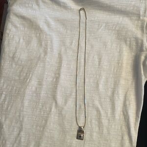 VINTAGE Sterling Silver rectangular pendant S0638